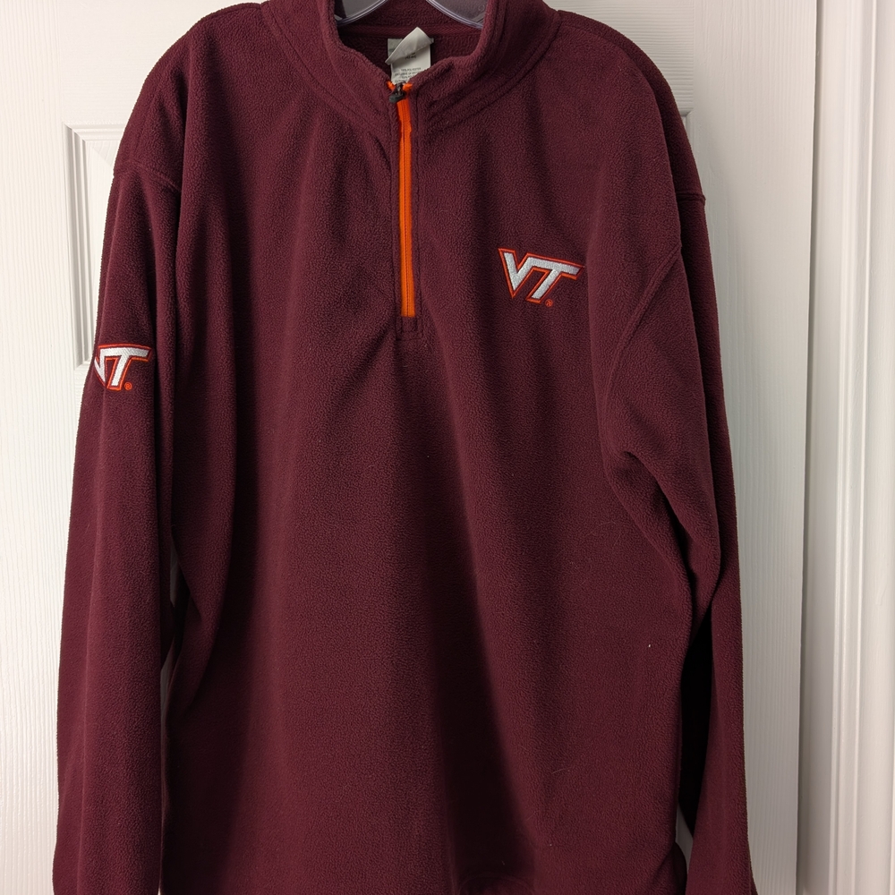 Virginia Tech Maroon Quarter-Zip Pullover